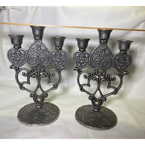 Kimberly Carson Other - Candle CANDELABRA, Pewter 1996 Forevermore Kimberly Carson, 2 both for 1 price